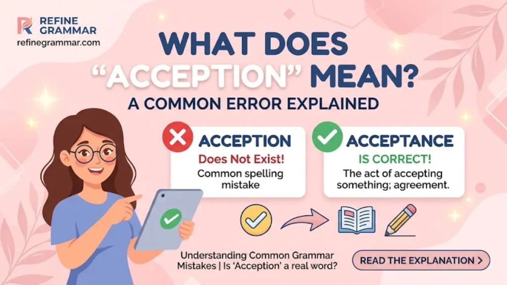 What Does Acception Mean