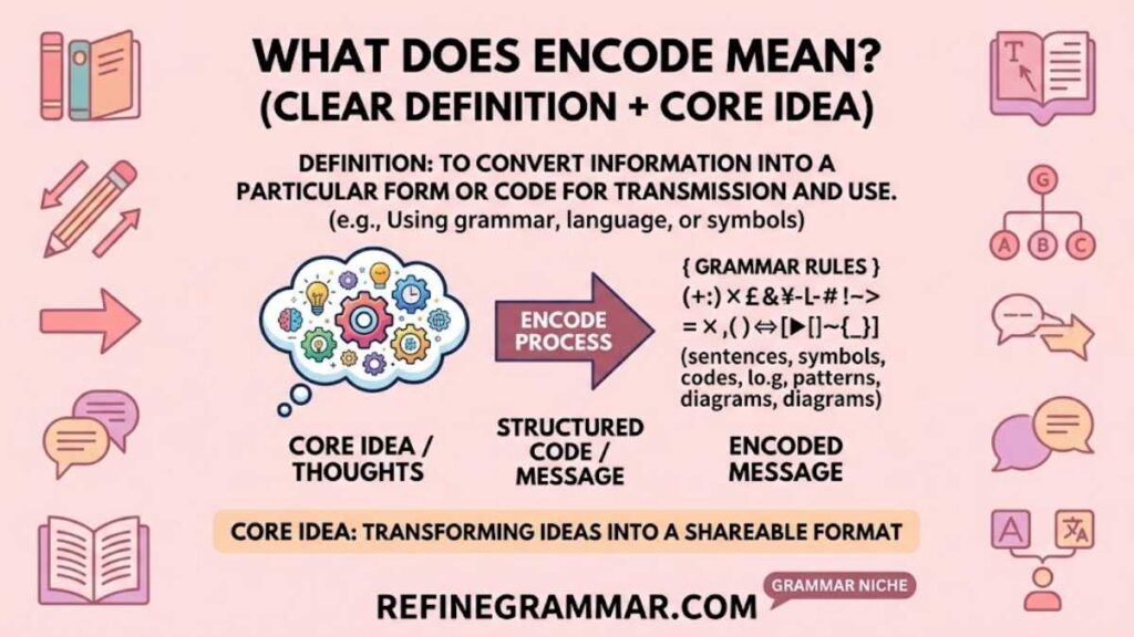 What Does Encode Mean (Clear Definition + Core Idea)