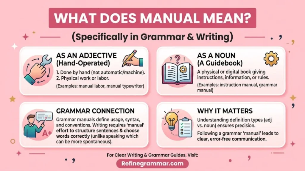 What Does Manual Mean