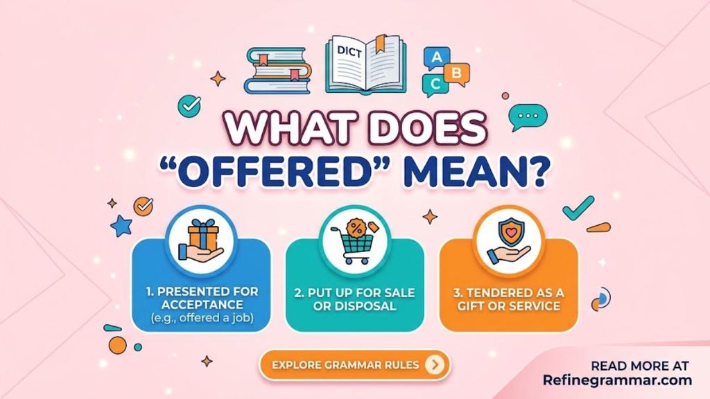 What Does "Offered" Mean?