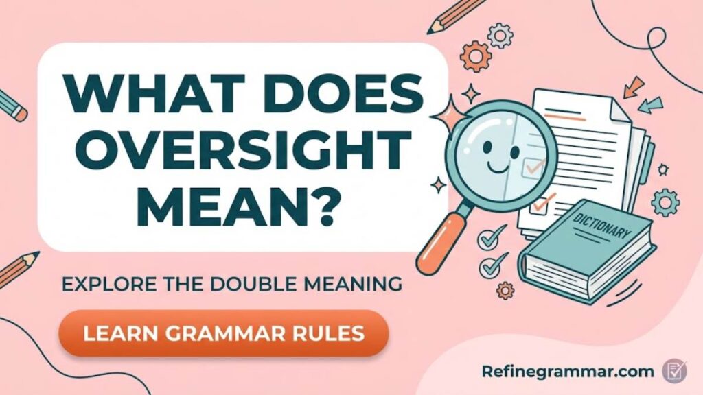 What Does Oversight Mean? — a high quality, professionally captured photo.