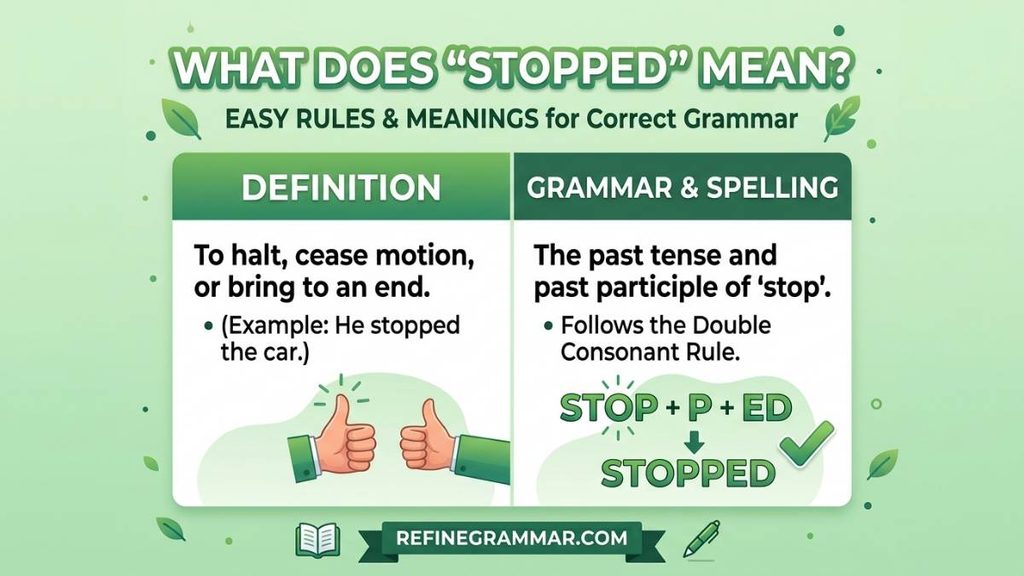 What Does “Stopped” Mean?
