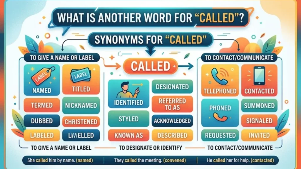 What Is Another Word for Called