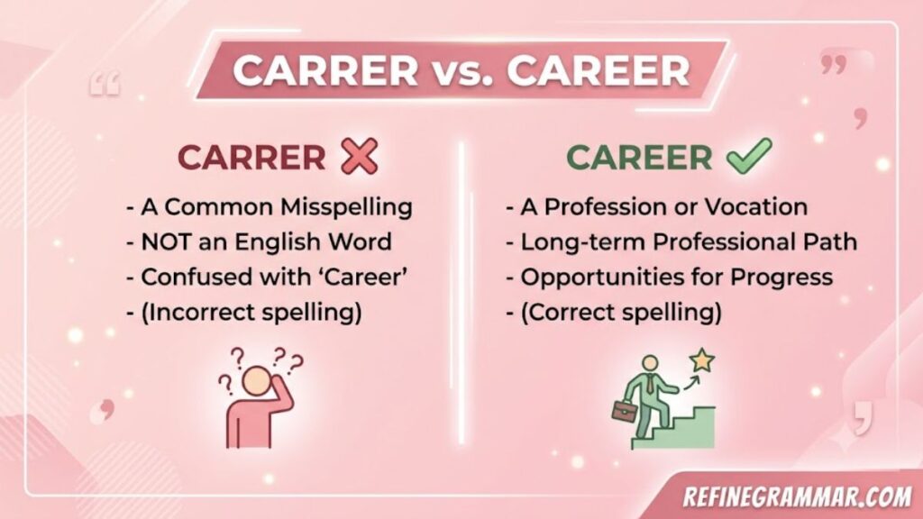 What Is the Difference Between Carrer vs Career