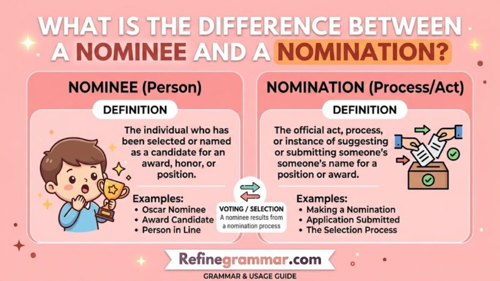 What Is the Difference Between a Nominee and a Nomination