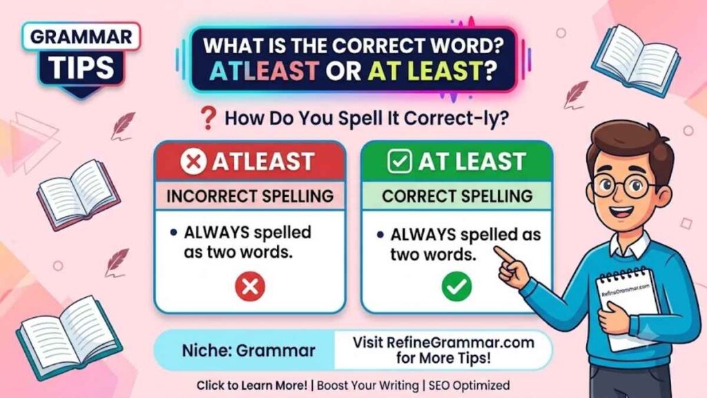 What is the Correct Word Atleast or At Least