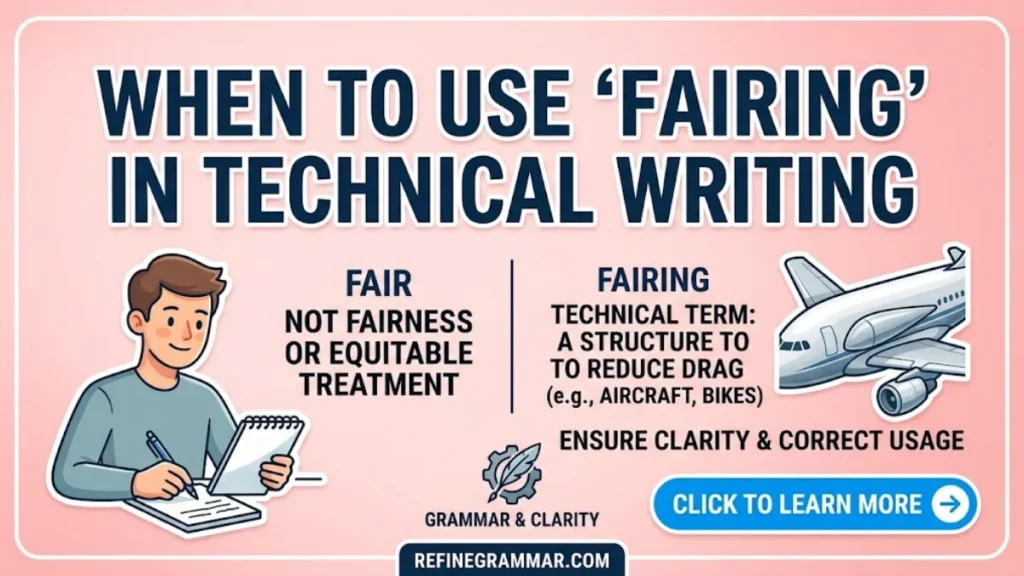 When to Use Fairing in Technical Writing