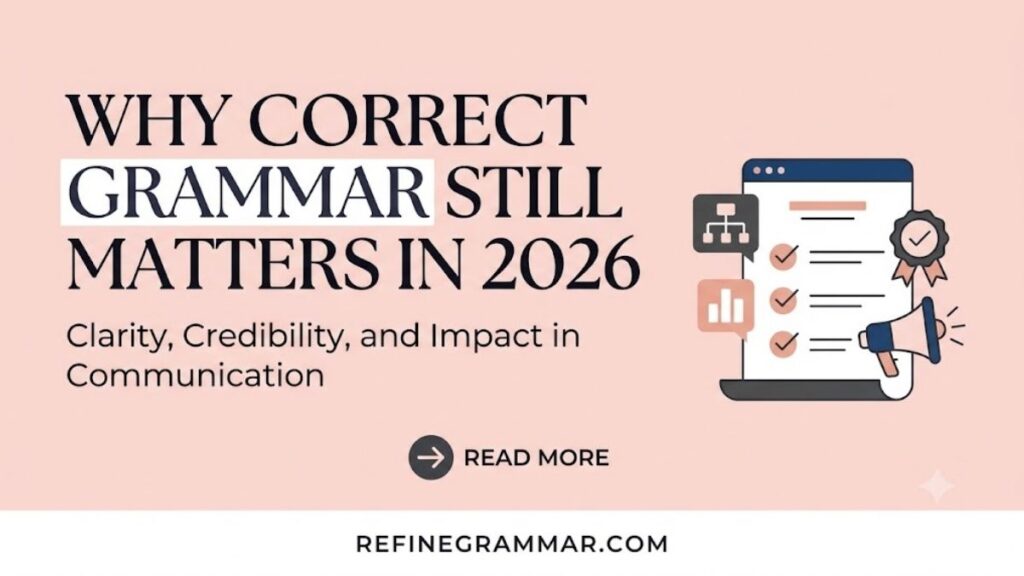 Why Correct Grammar Still Matters in 2026