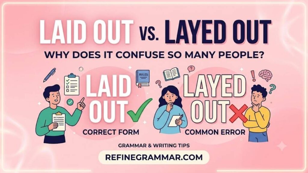 Why Laid Out vs. Layed Out Confuses So Many People