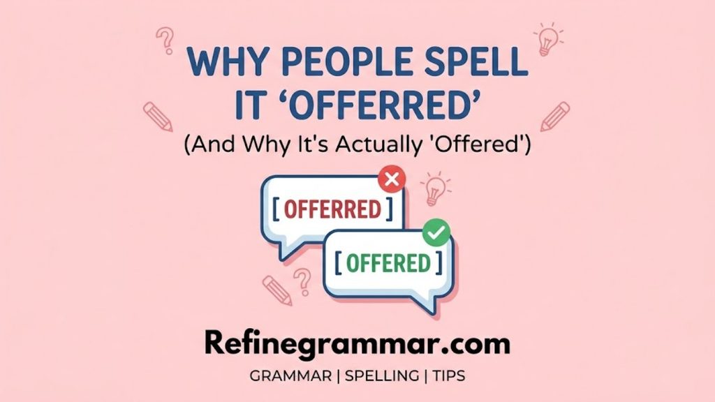 Why People Spell It "Offerred"