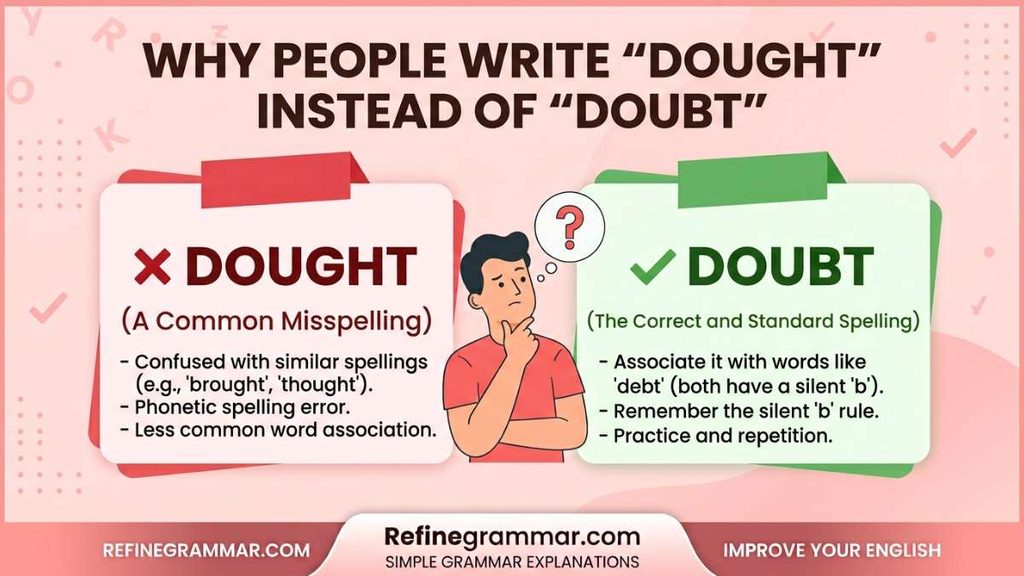 Why People Write “Dought” Instead of “Doubt”