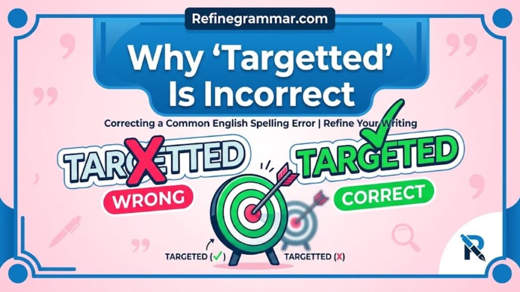 Why “Targetted” Is Incorrect