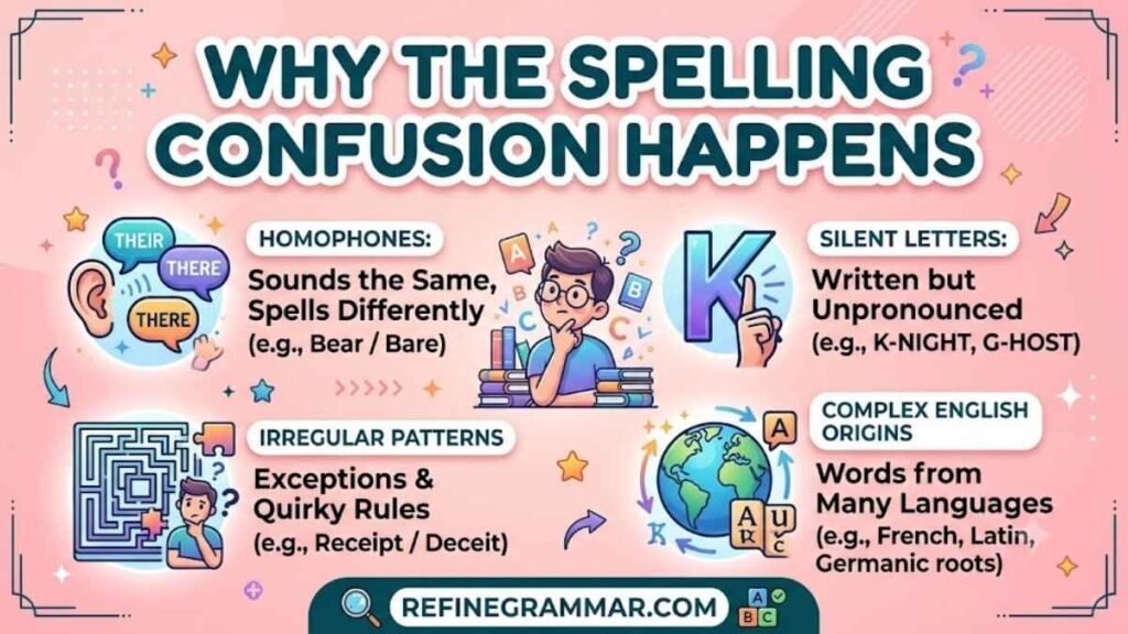 Why the Spelling Confusion Happens
