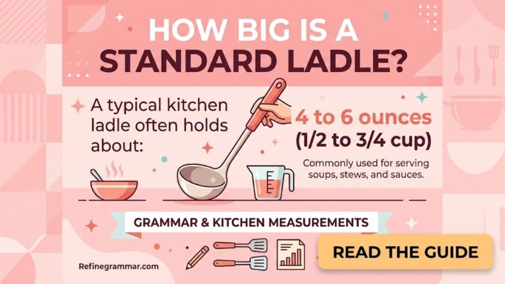 how big is a standard ladle