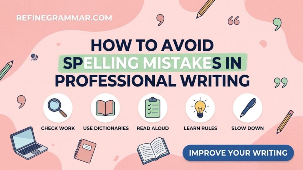 how to avoid spelling mistakes-in professional writing