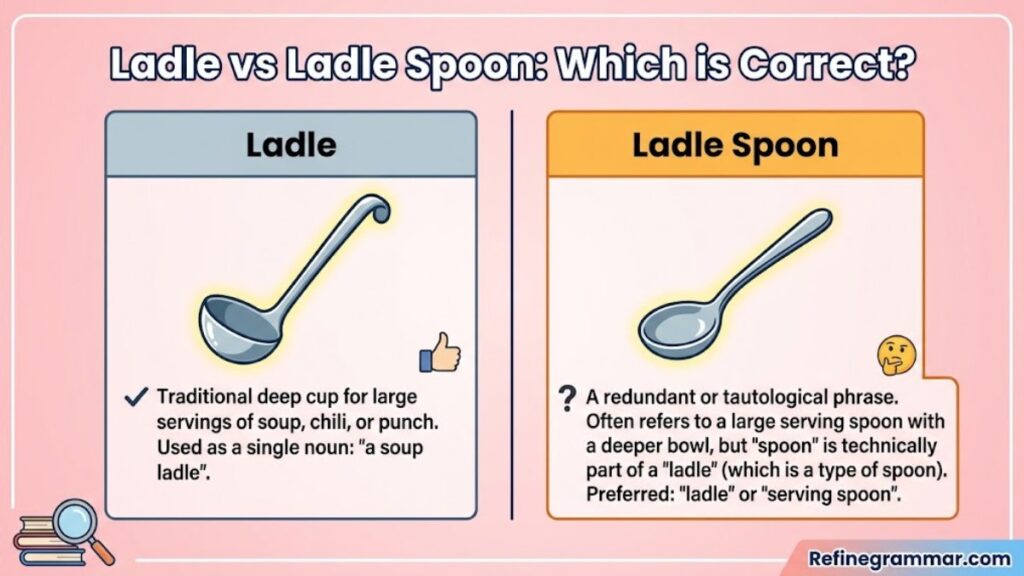 ladle vs ladle spoon