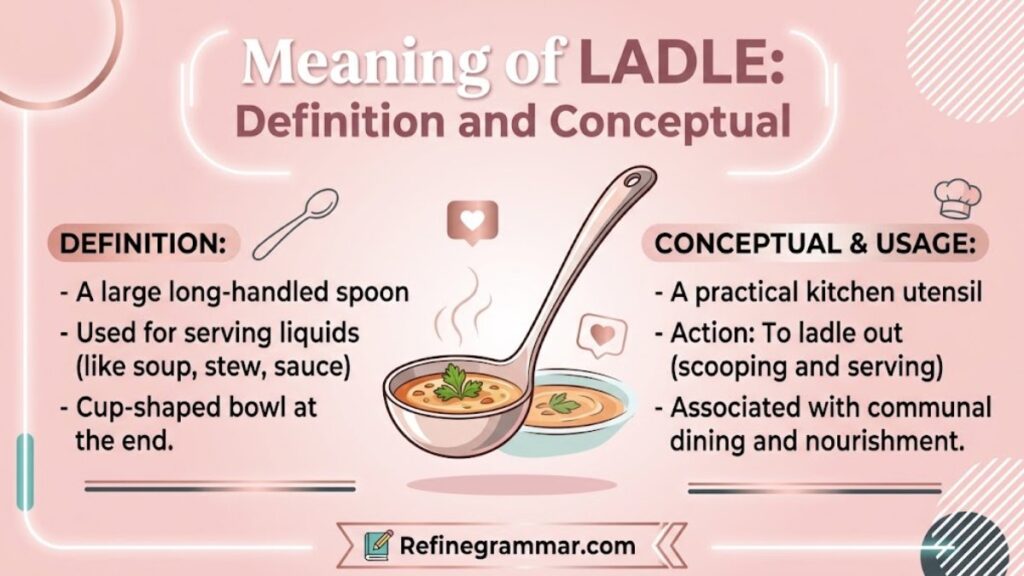 meaning of ladle definition and conceptual