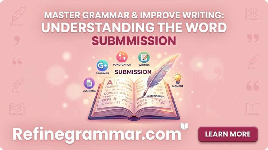 understanding the word submission