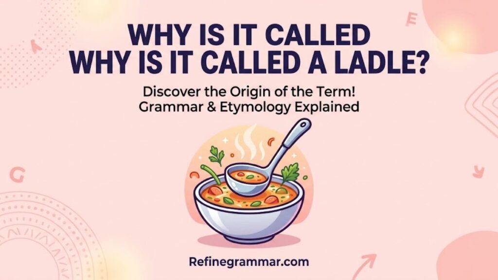 why is it called a ladle