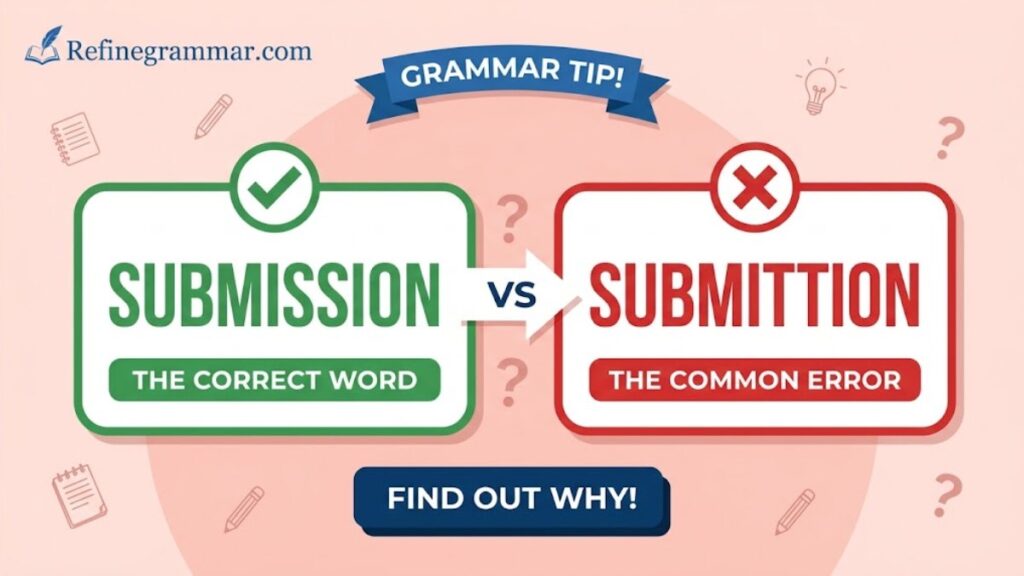 why people confuse submission and submittion