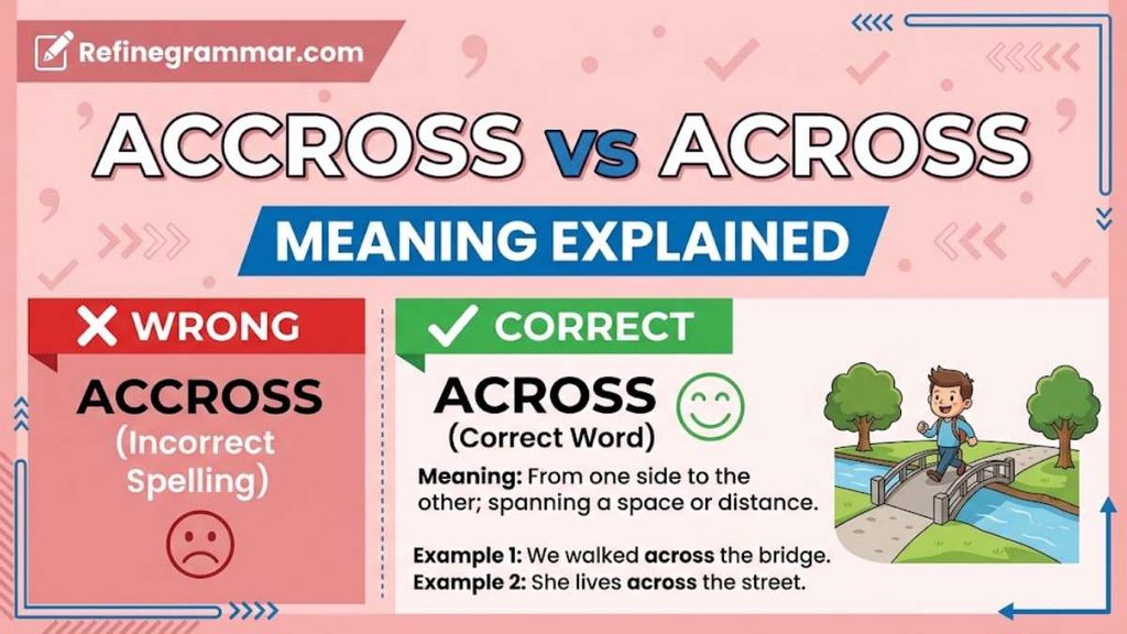 Accross vs Across
