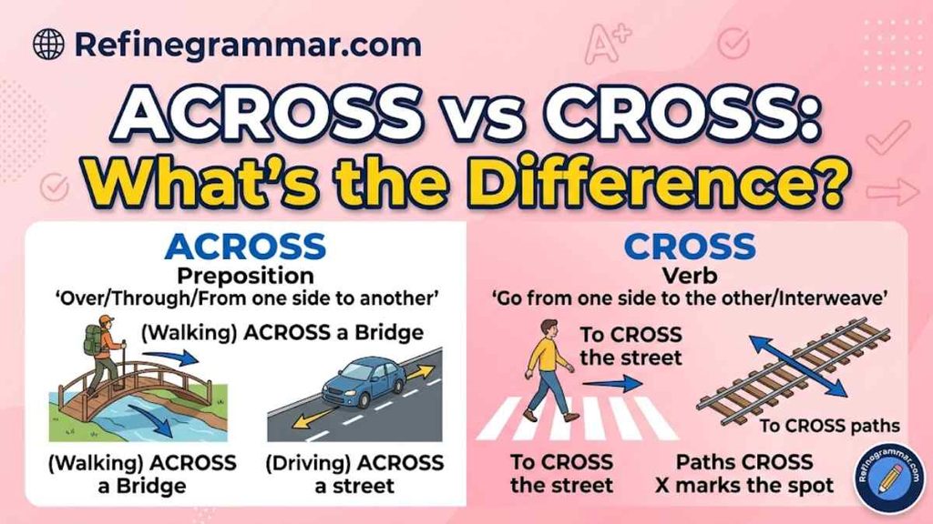 Accross vs Across