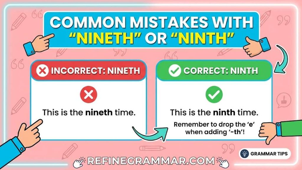 Nineth or Ninth