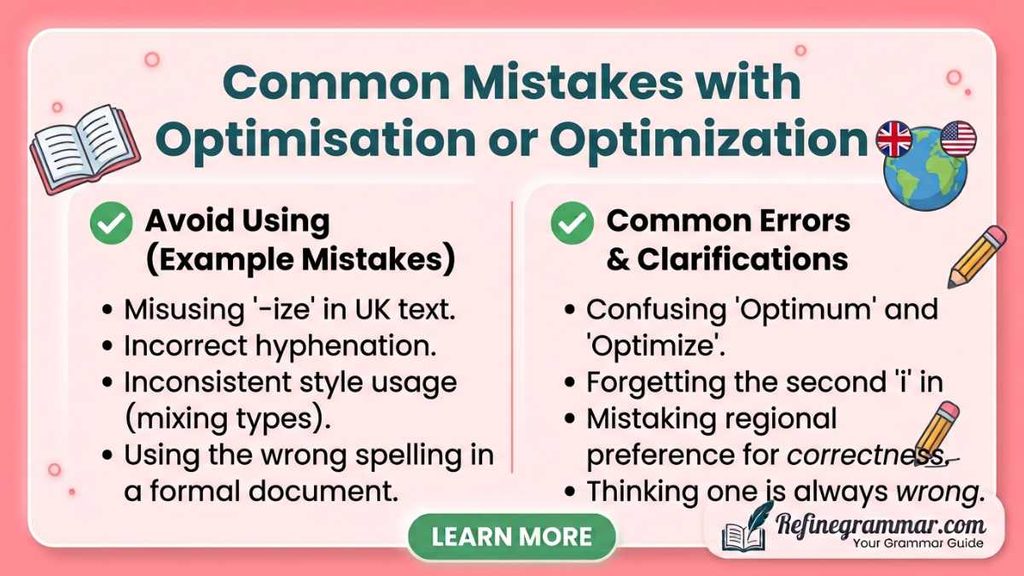 Common Mistakes with Optimisation or Optimization