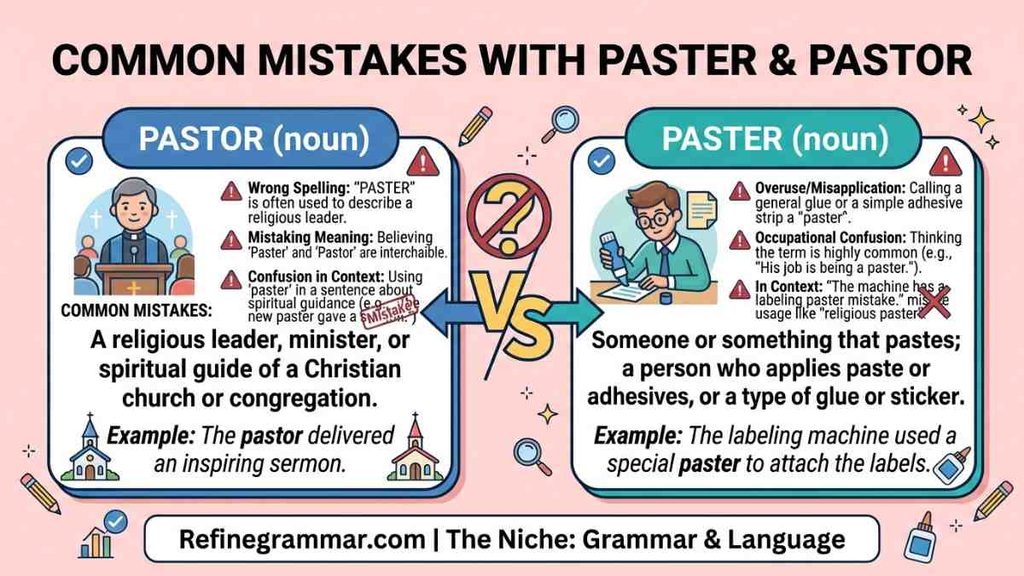 Common Mistakes with Paster or Pastor