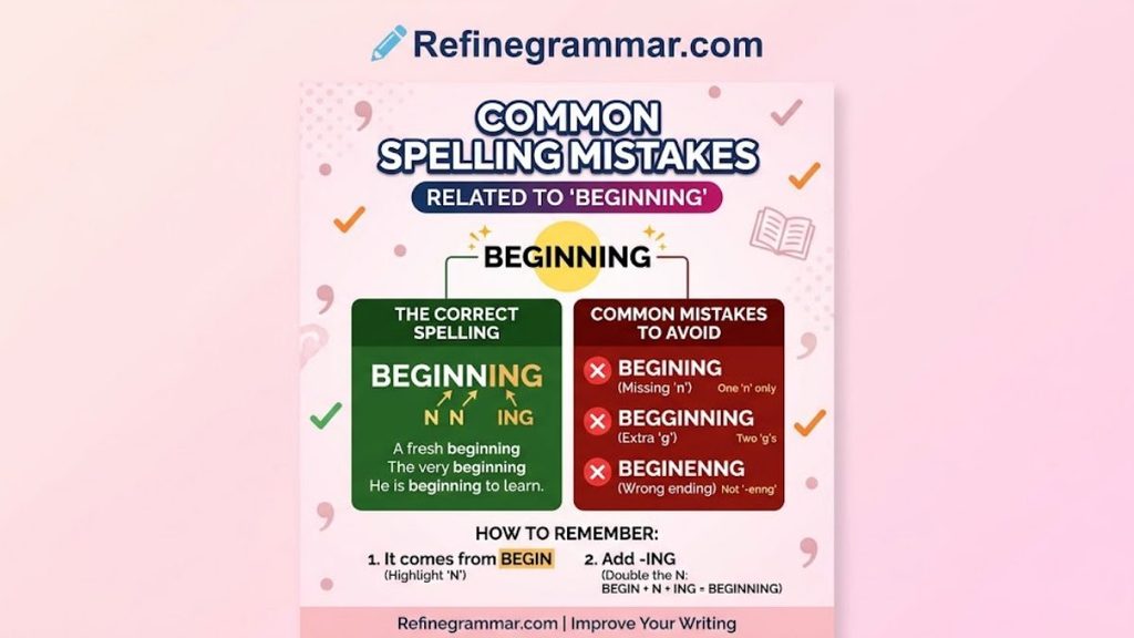 Beginning vs Begining