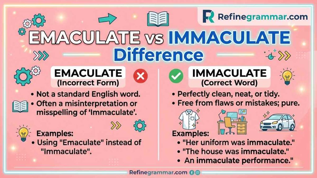 Emaculate vs Immaculate