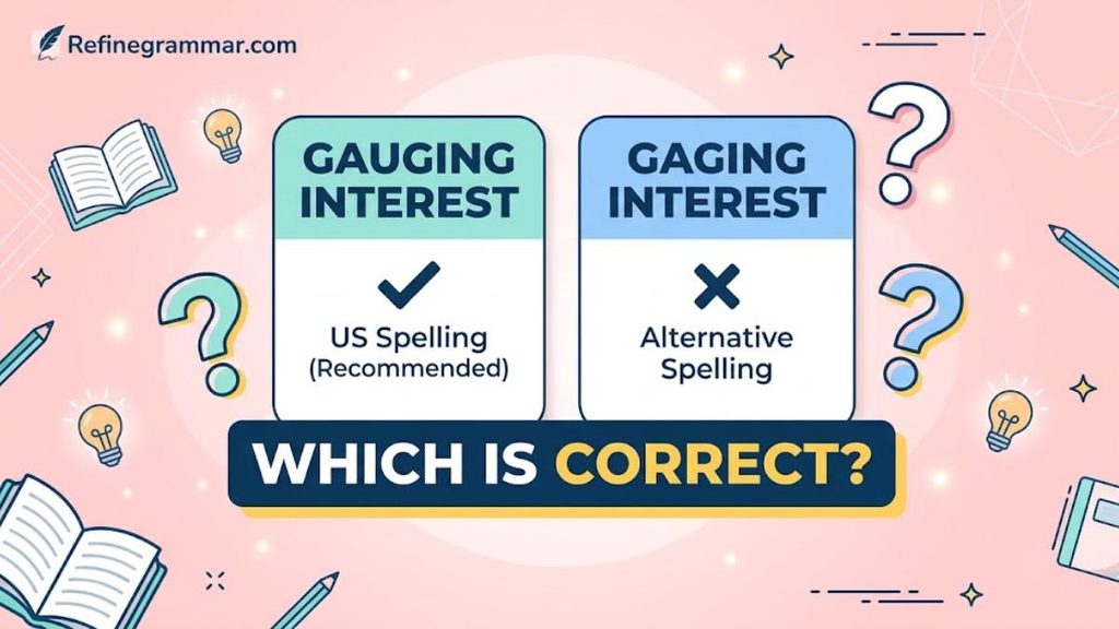 Gauging Interest vs Gaging Interest