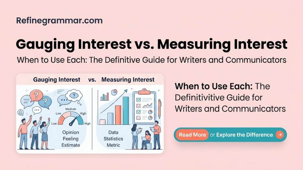 Gauging Interest vs Gaging Interest