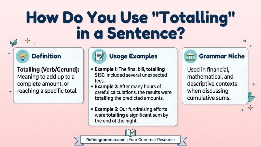 Totalling vs Totaling