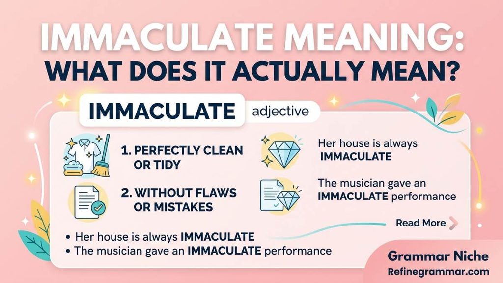 Emaculate vs Immaculate