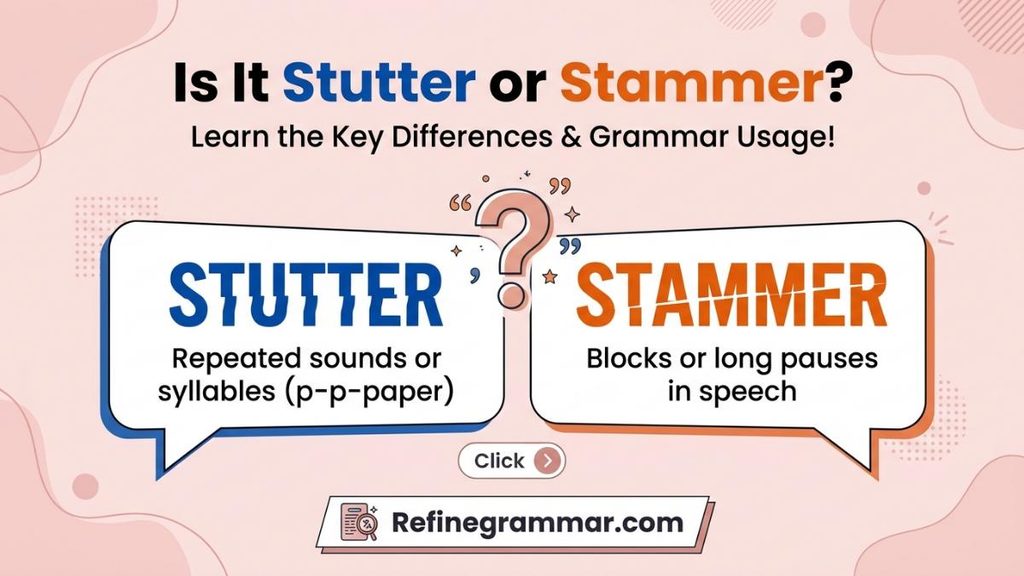 Studder vs Stutter
