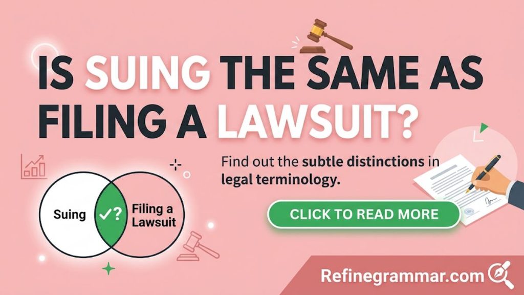 Suing or Sueing