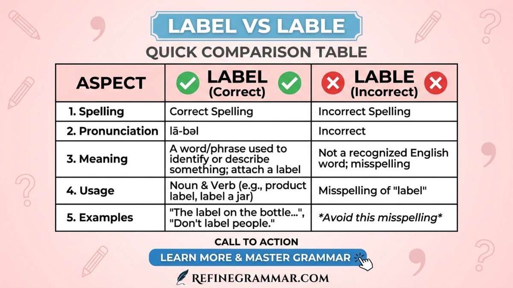 Lable or Label
