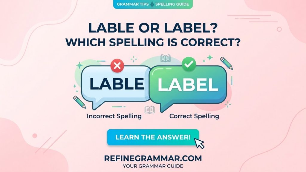 Lable or Label