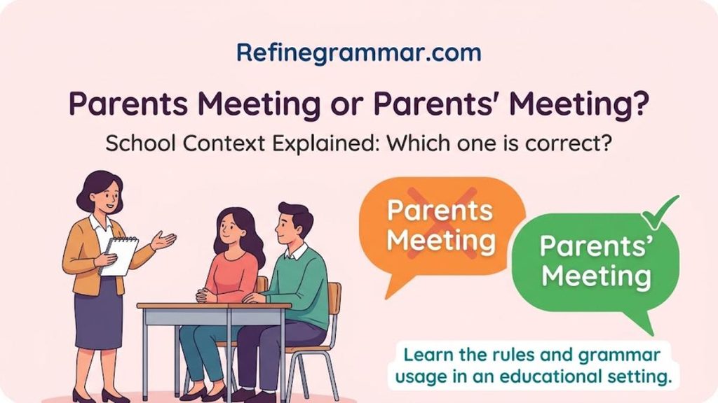Parent's vs Parents'