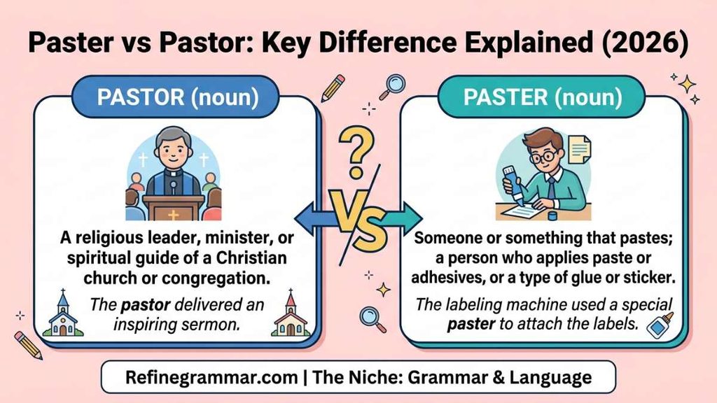 Paster vs Pastor: Key Difference Explained
