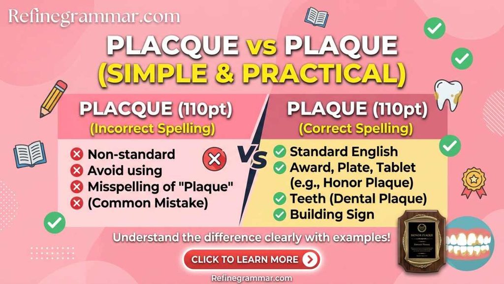Placque vs Plaque