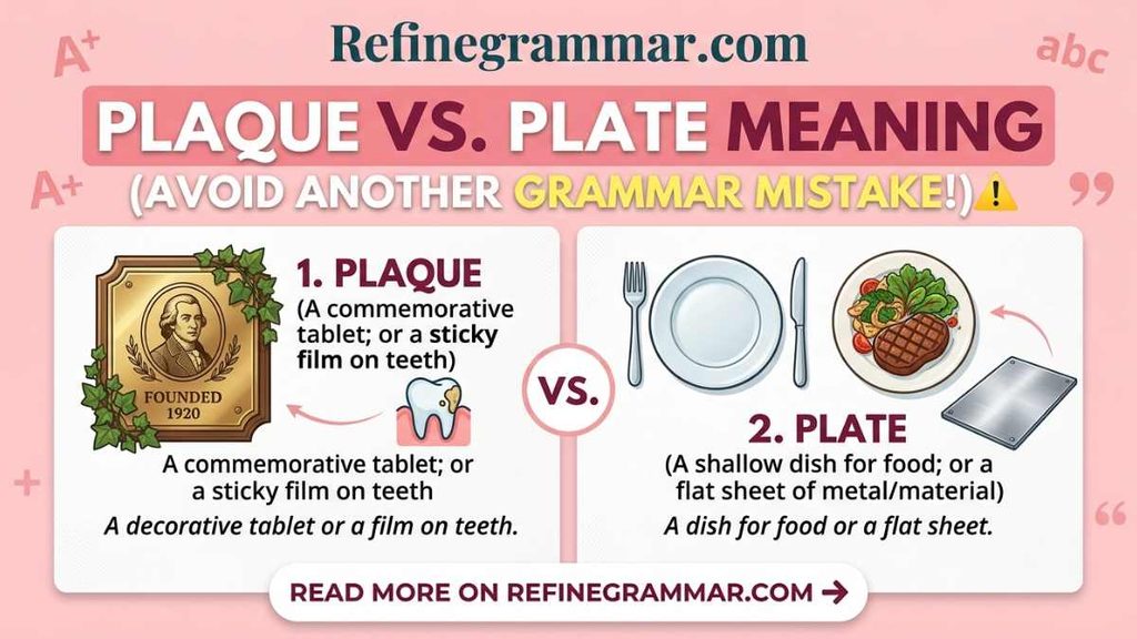 Placque vs Plaque
