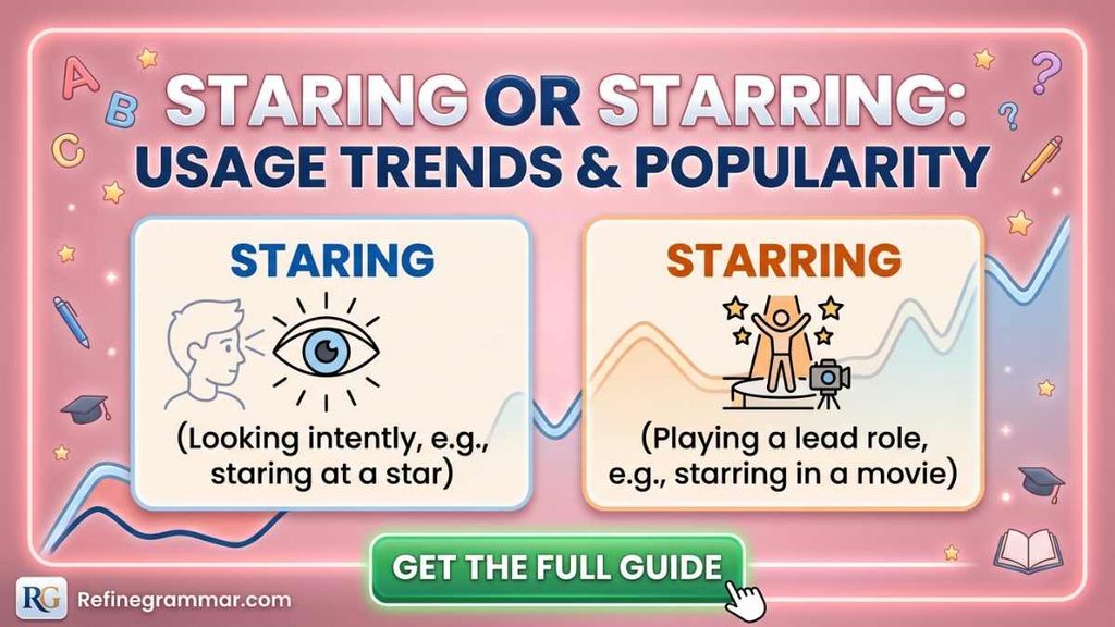 Staring or Starring: Usage Trends & Popularity