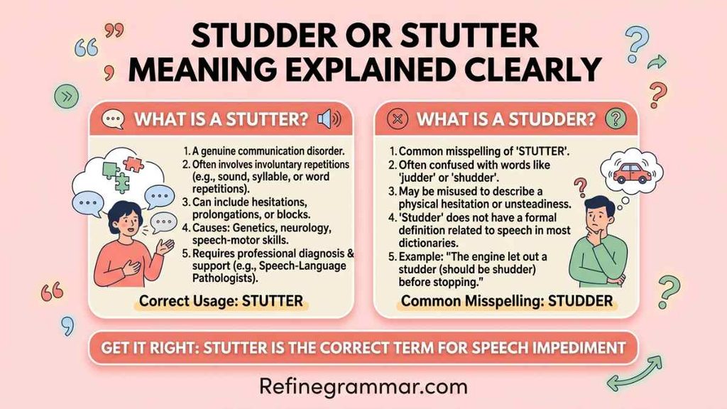 Studder vs Stutter