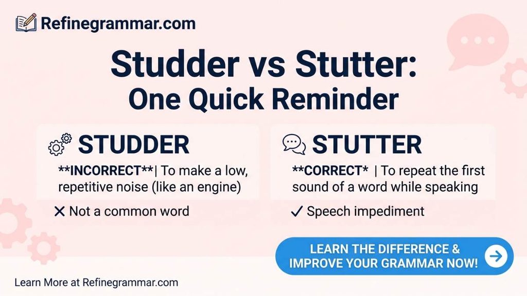 Studder vs Stutter