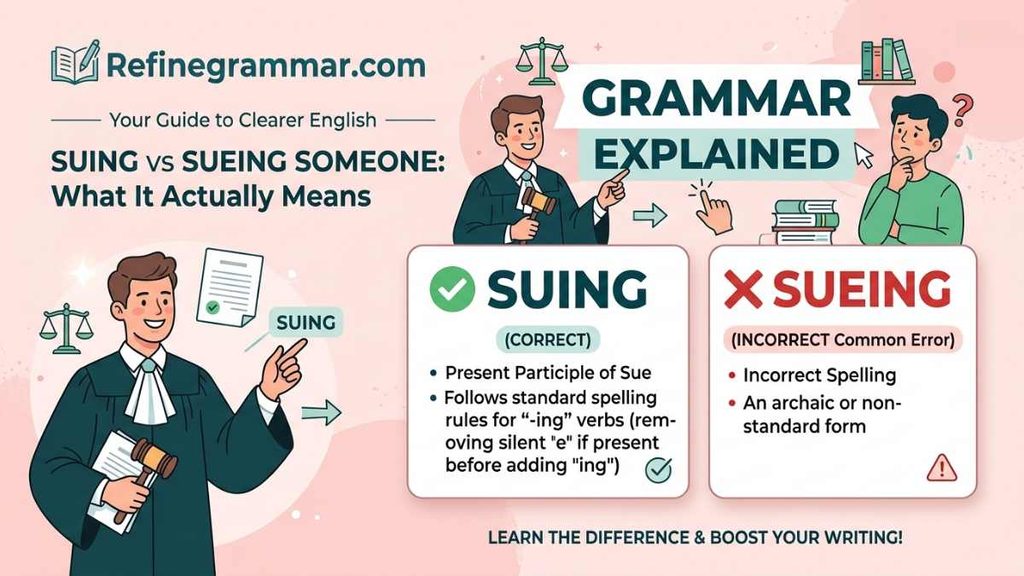 Suing or Sueing