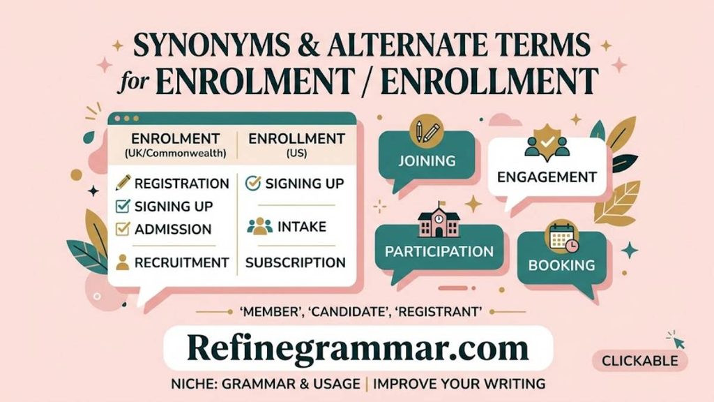 Enrolment or Enrollmen