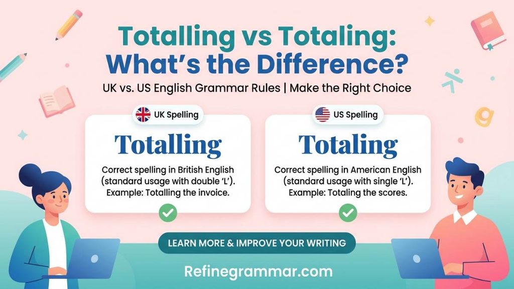 Totalling vs Totaling