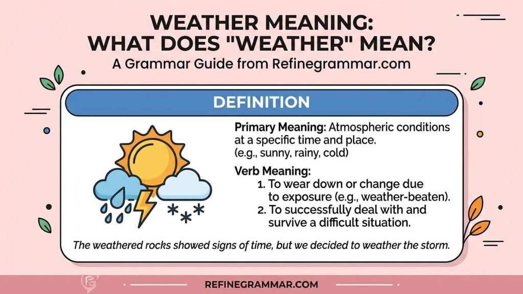 Weather Meaning: What Does "Weather" Mean?